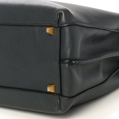 MCM Grained Calfskin Large Milla Tote Phantom Grey 8 of 9