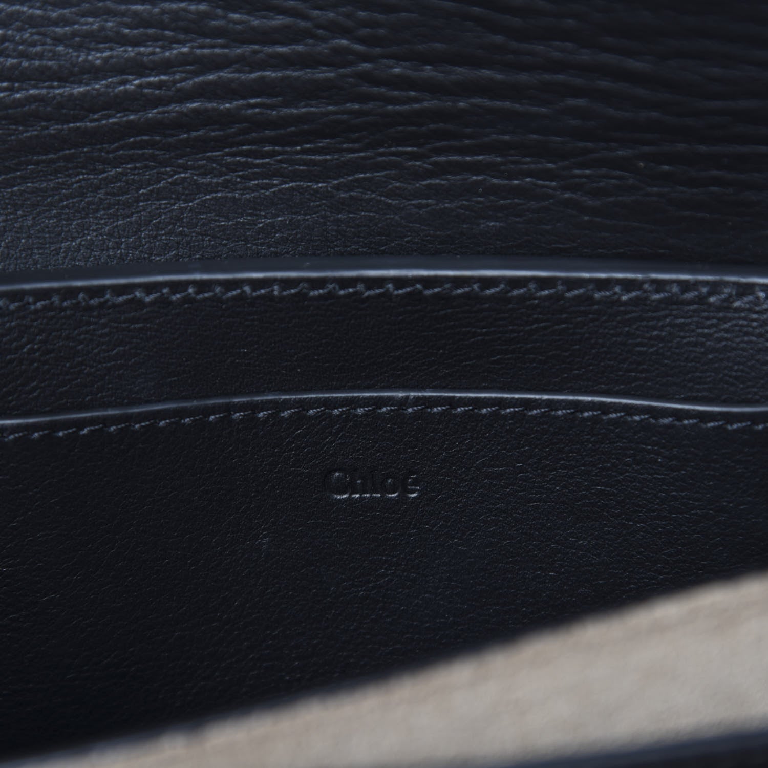 Chloe Smooth Calfskin Drew Bijou Clutch Black 8 of 10