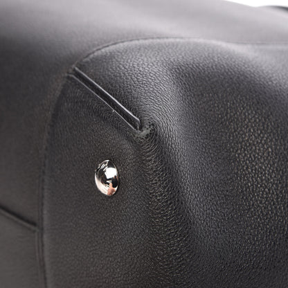 Louis Vuitton Veau Cachemire Soft Lockit MM Black 10 of 11