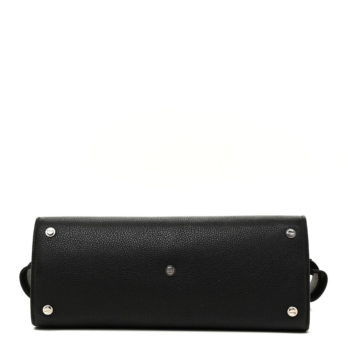 Grained Calfskin Small Horizon Satchel Black