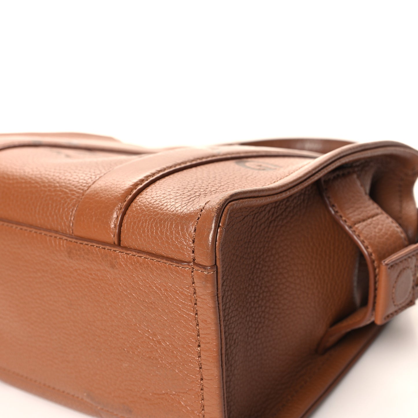 Grained Calfskin Small The Tote Bag Argan Oil