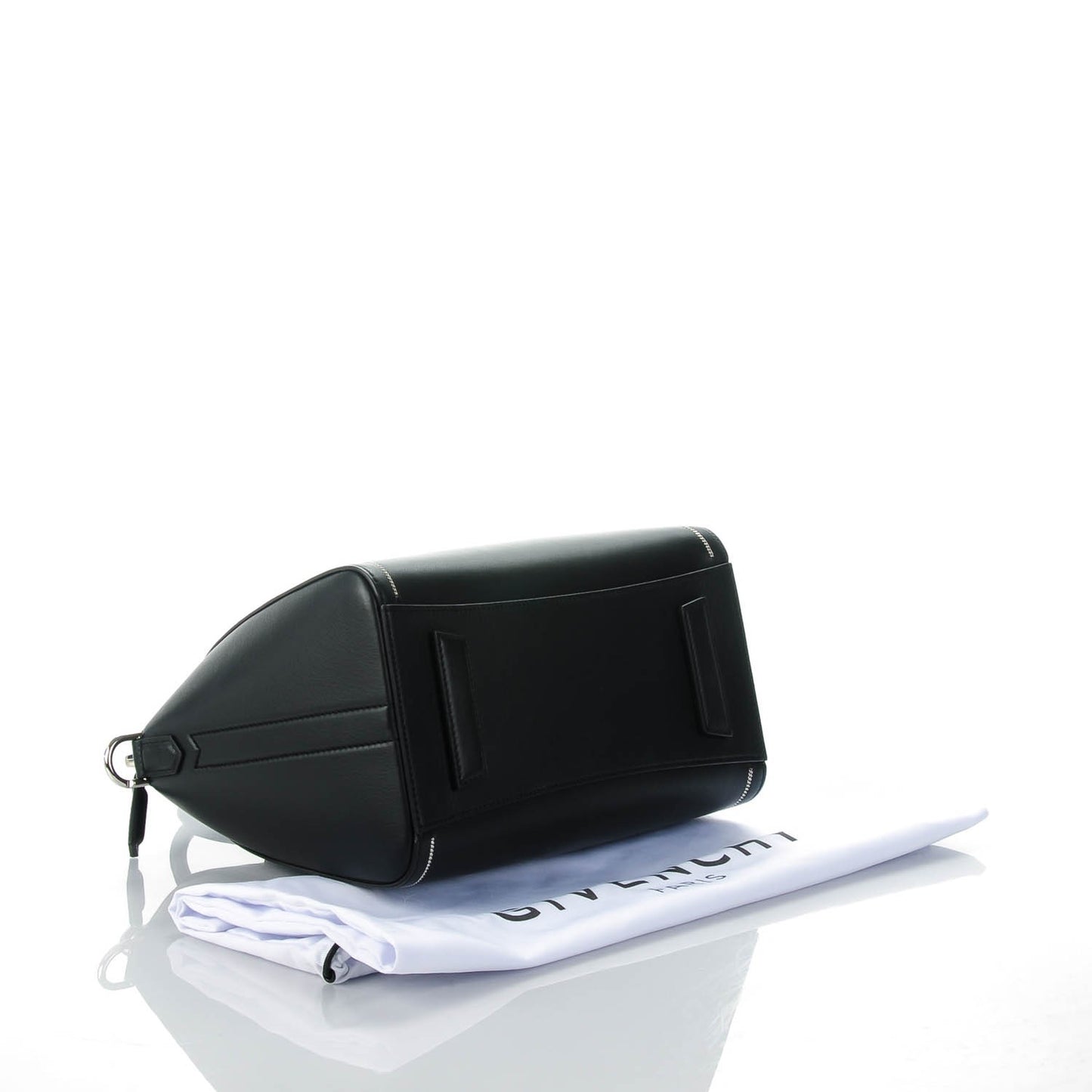 Buffed Calfskin Small Chain Antigona Black