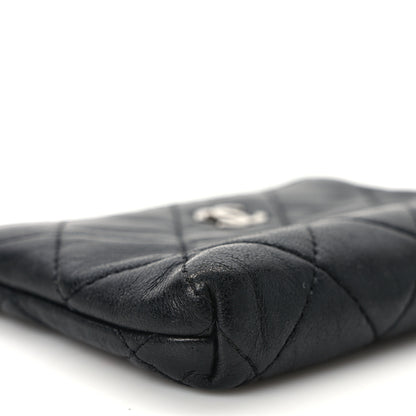 Chanel Lambskin Quilted Key Holder Case Black 7 of 8