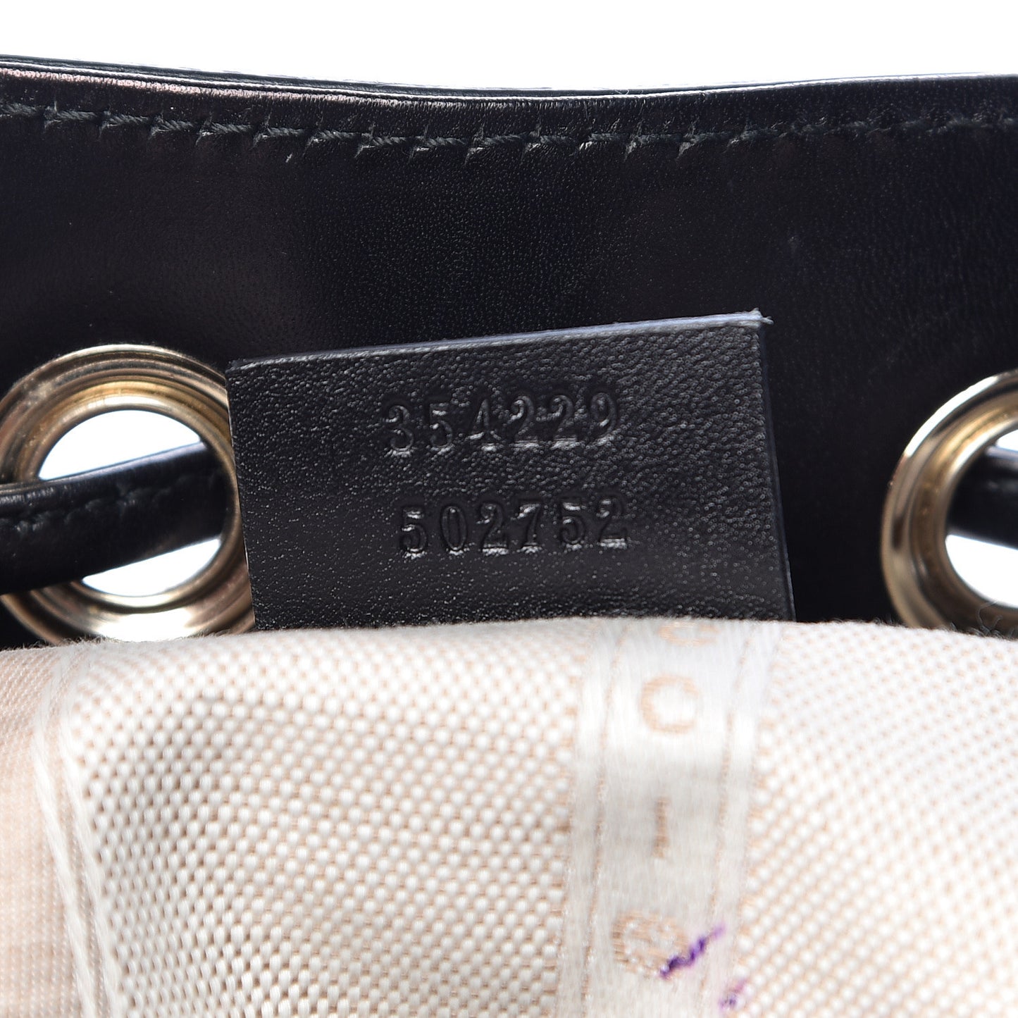 Bright Diamante Small Bucket Bag Black
