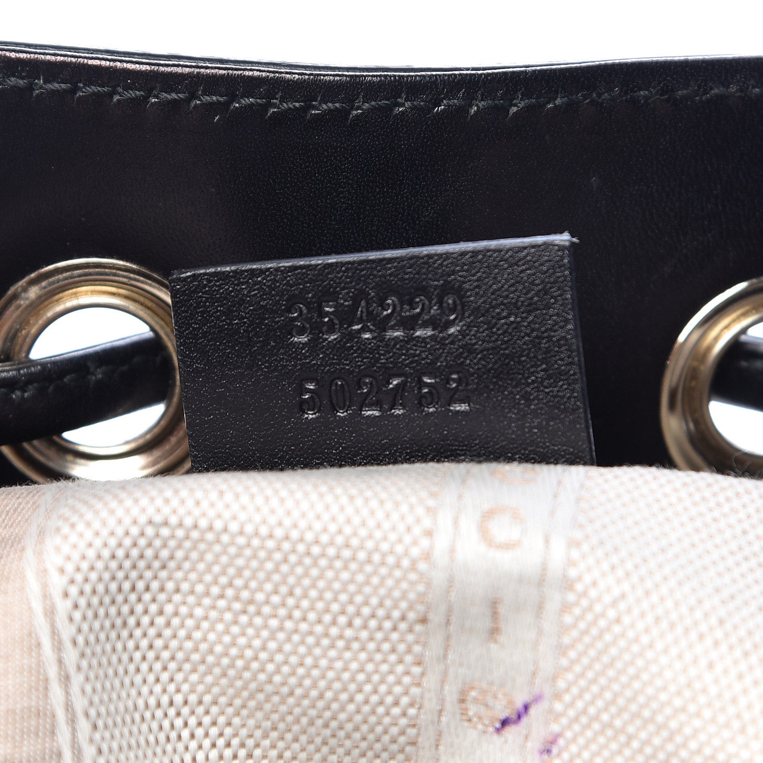Gucci Bright Diamante Small Bucket Bag Black 7 of 15