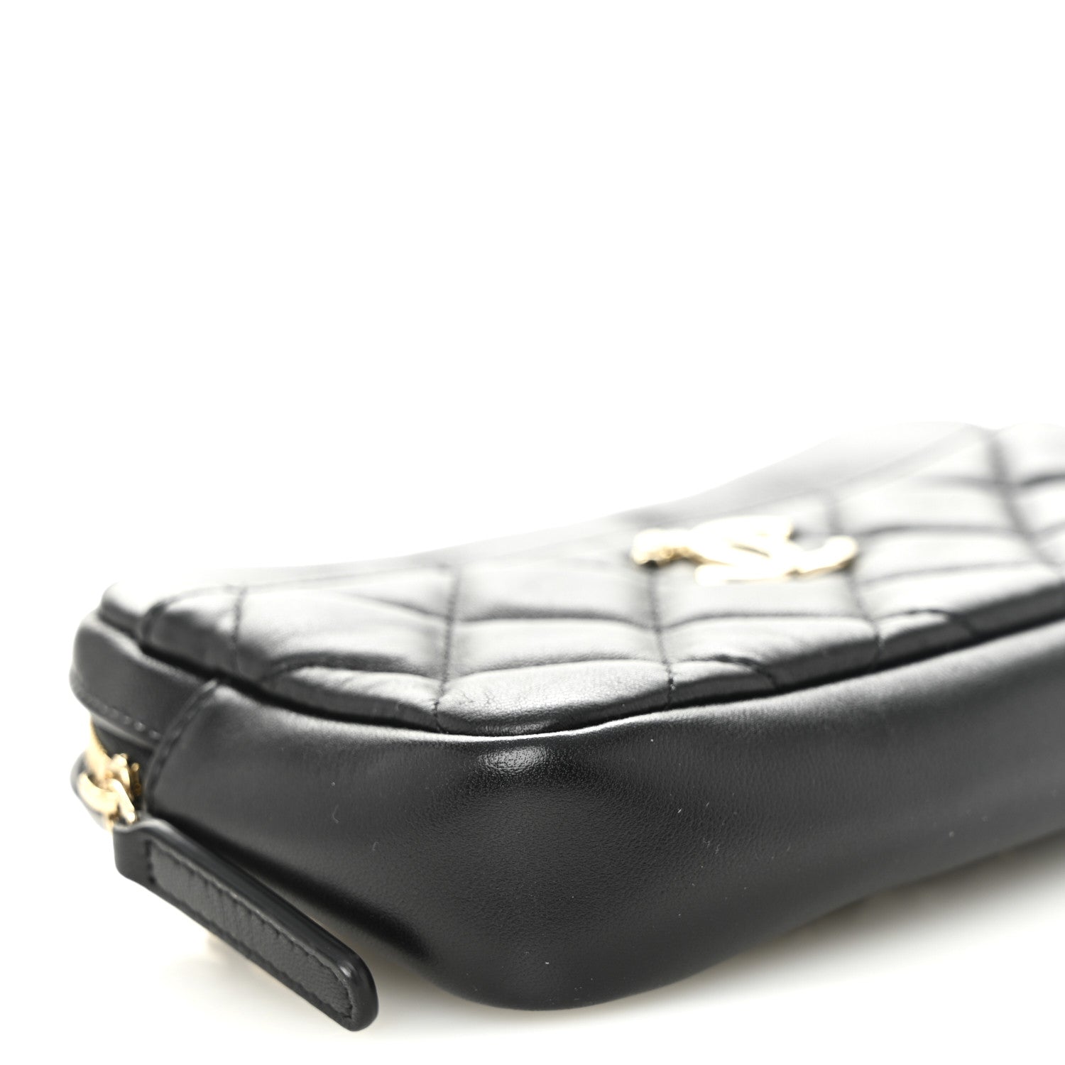 Chanel Lambskin Quilted Waist Bag Black 9 of 10