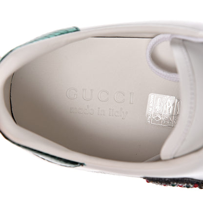 Gucci Calfskin Web Studded Mens Arrow Ace Sneakers 12 White 7 of 9