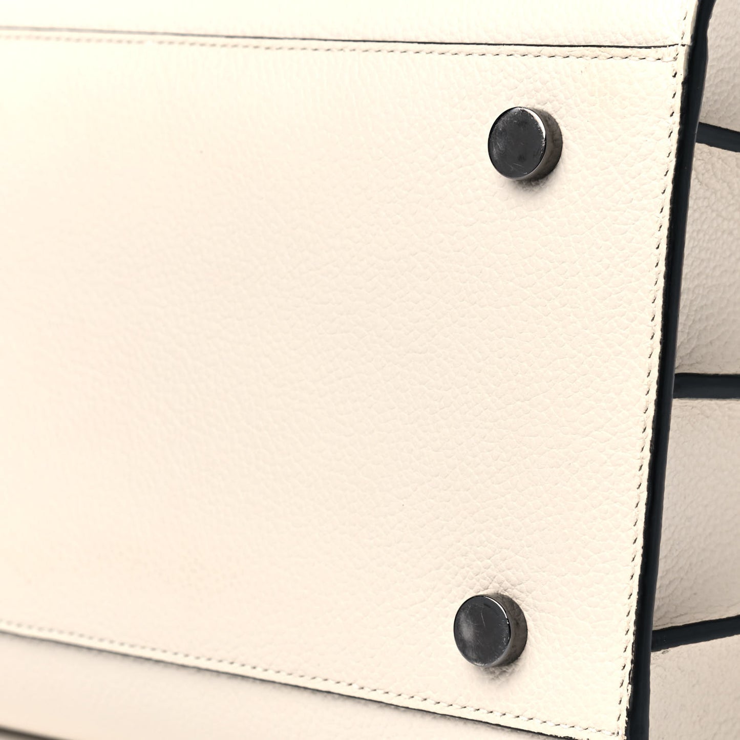 Grained Calfskin Small Sac De Jour Dove Porcellana Black