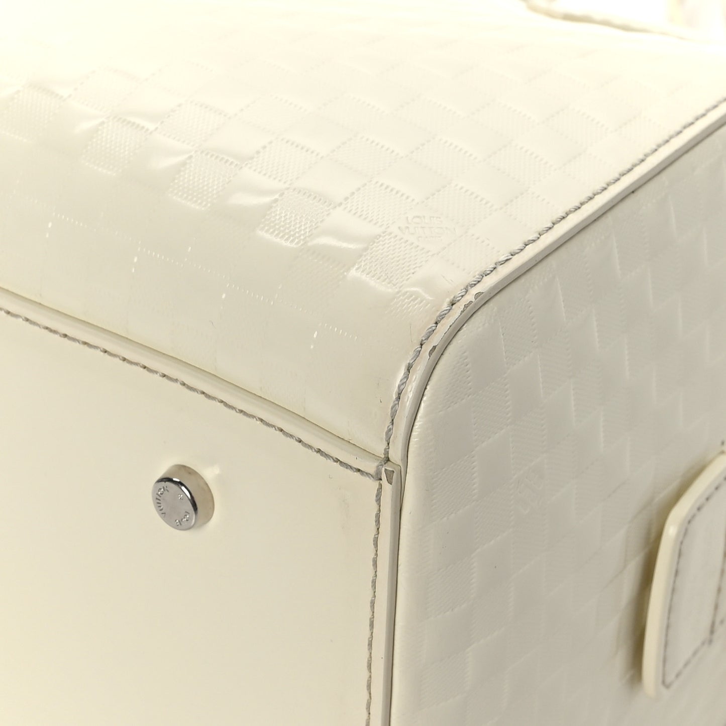 Damier Facette Speedy Cube PM Cream