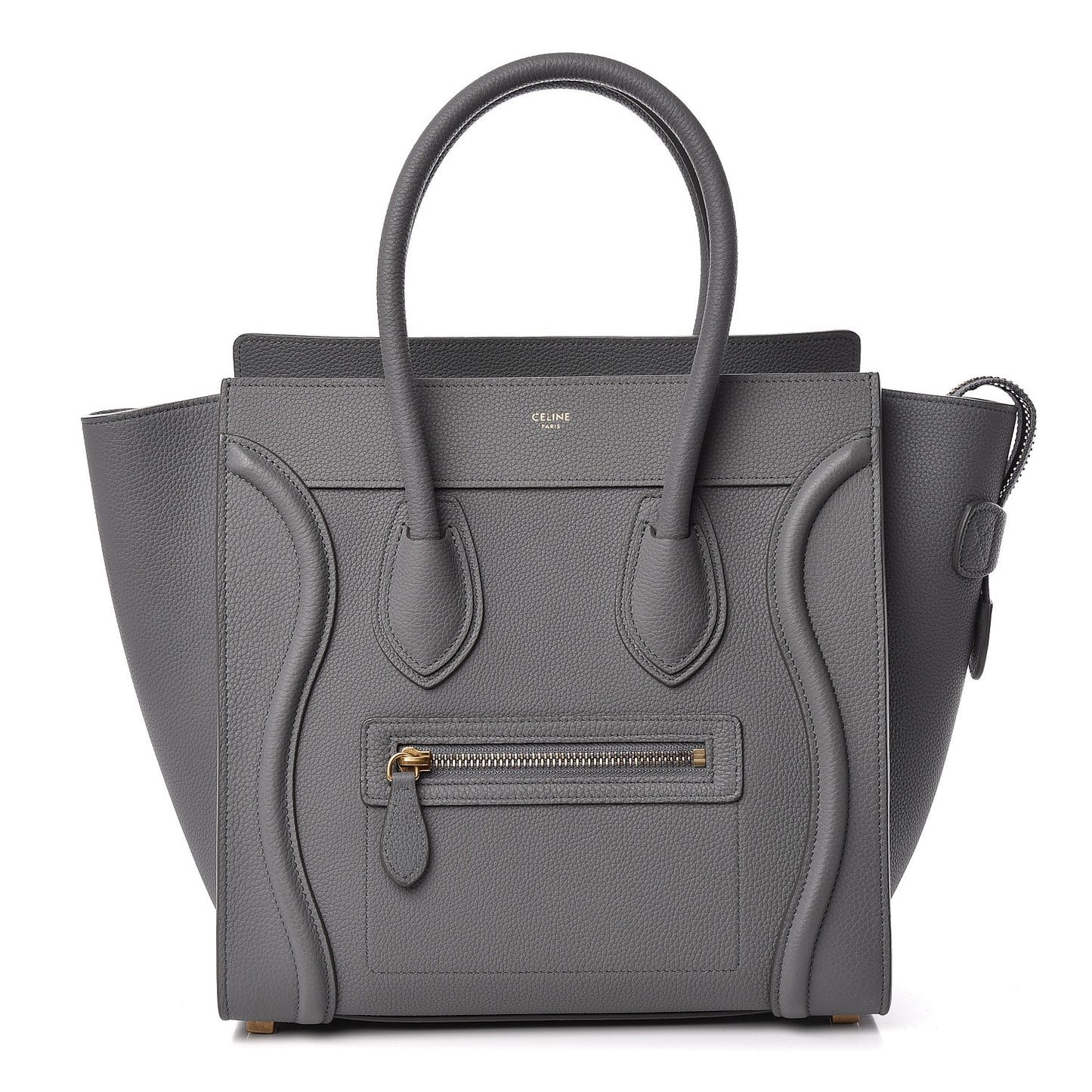 Baby Drummed Calfskin Micro Luggage Kohl