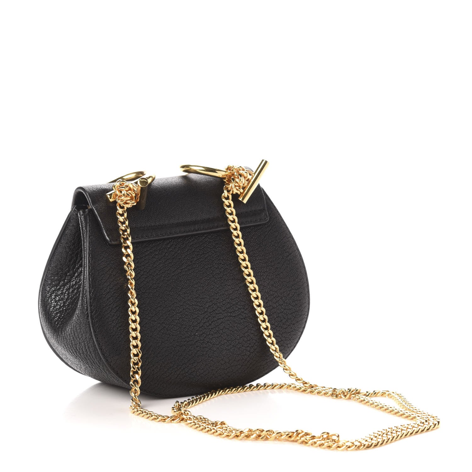 Chloe Grained Lambskin Nano Drew Shoulder Bag Black 4 of 13