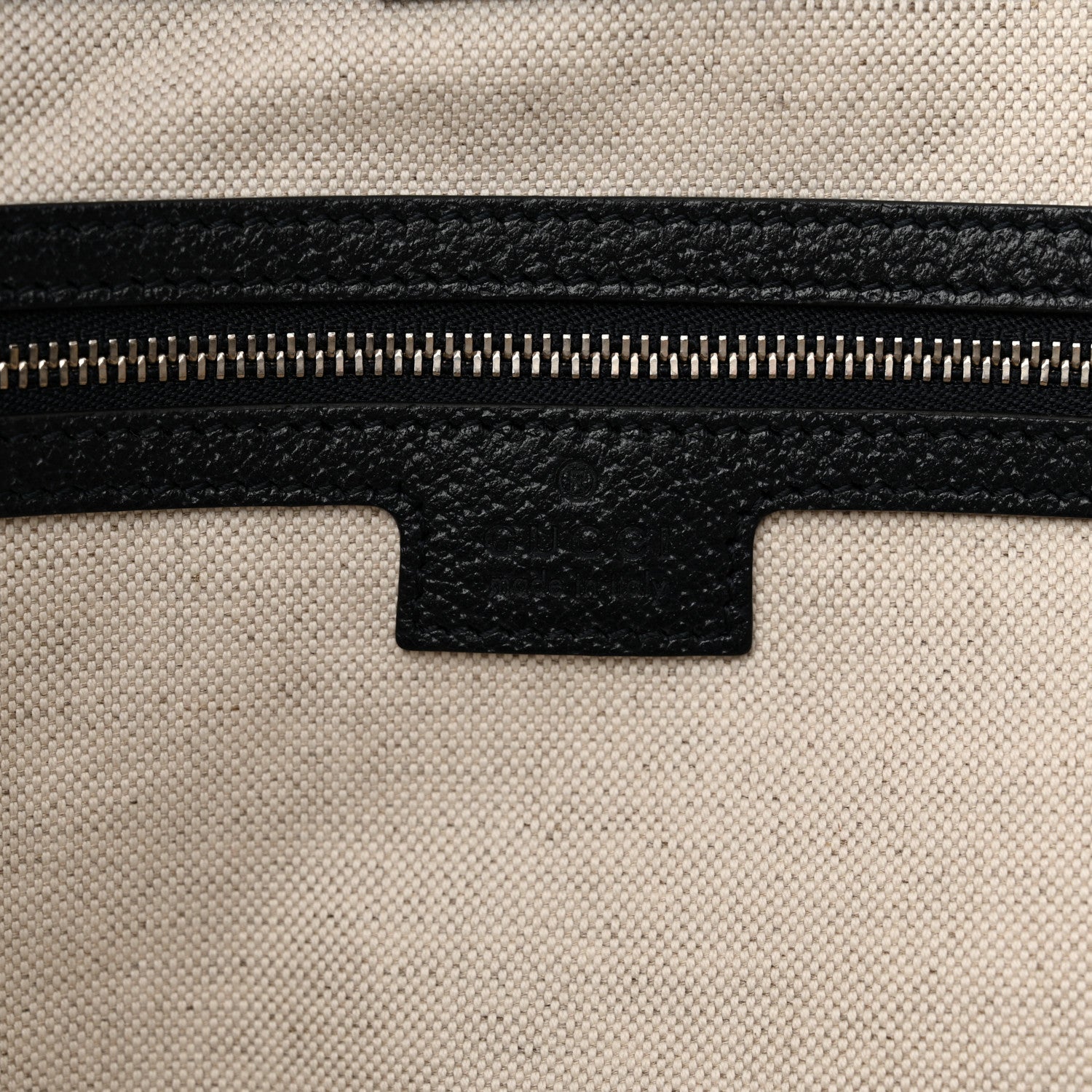 Gucci GG Supreme Monogram Textured Calfskin Web Medium Ophidia Shopping Tote Beige Blue 7 of 11