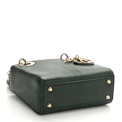 Christian Dior Lizard Mini Lady Dior Green 4 of 8