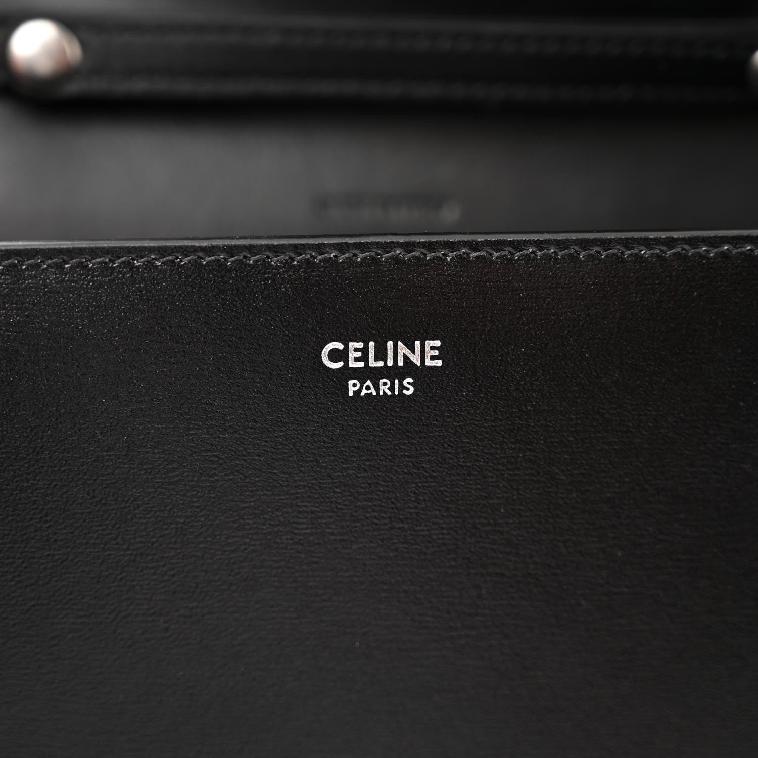 Celine Shiny Calfskin Triomphe Margo Wallet on Chain Black 7 of 11