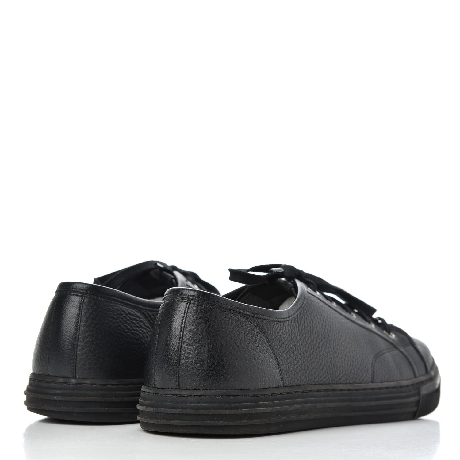 Gucci Nappa Mens Low Top Sneakers 9.5 Black 4 of 19