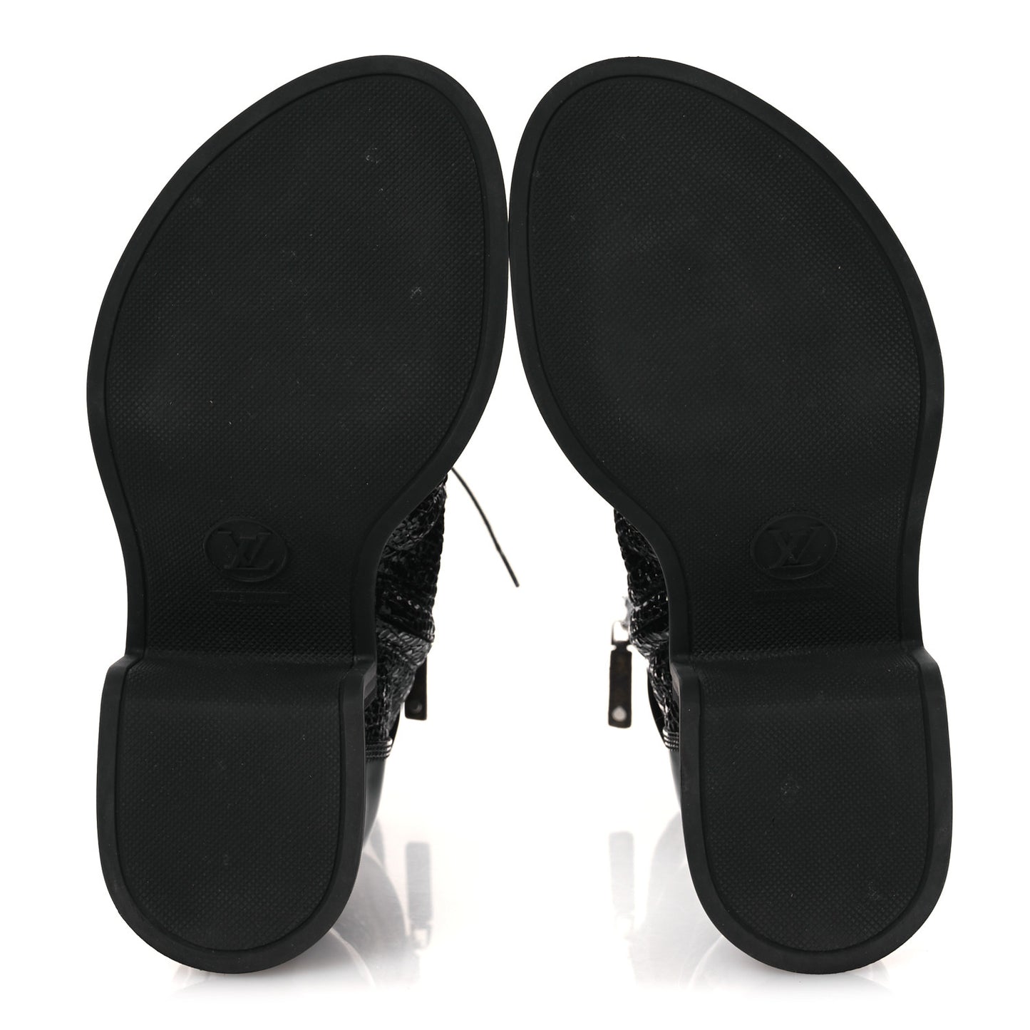 Patent Goatskin Monogram Moonlight Half Boots 37 Black