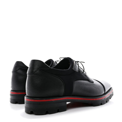 Christian Louboutin Smooth Textured Calfskin Mika Sky Mens Flats 42 Black 4 of 12