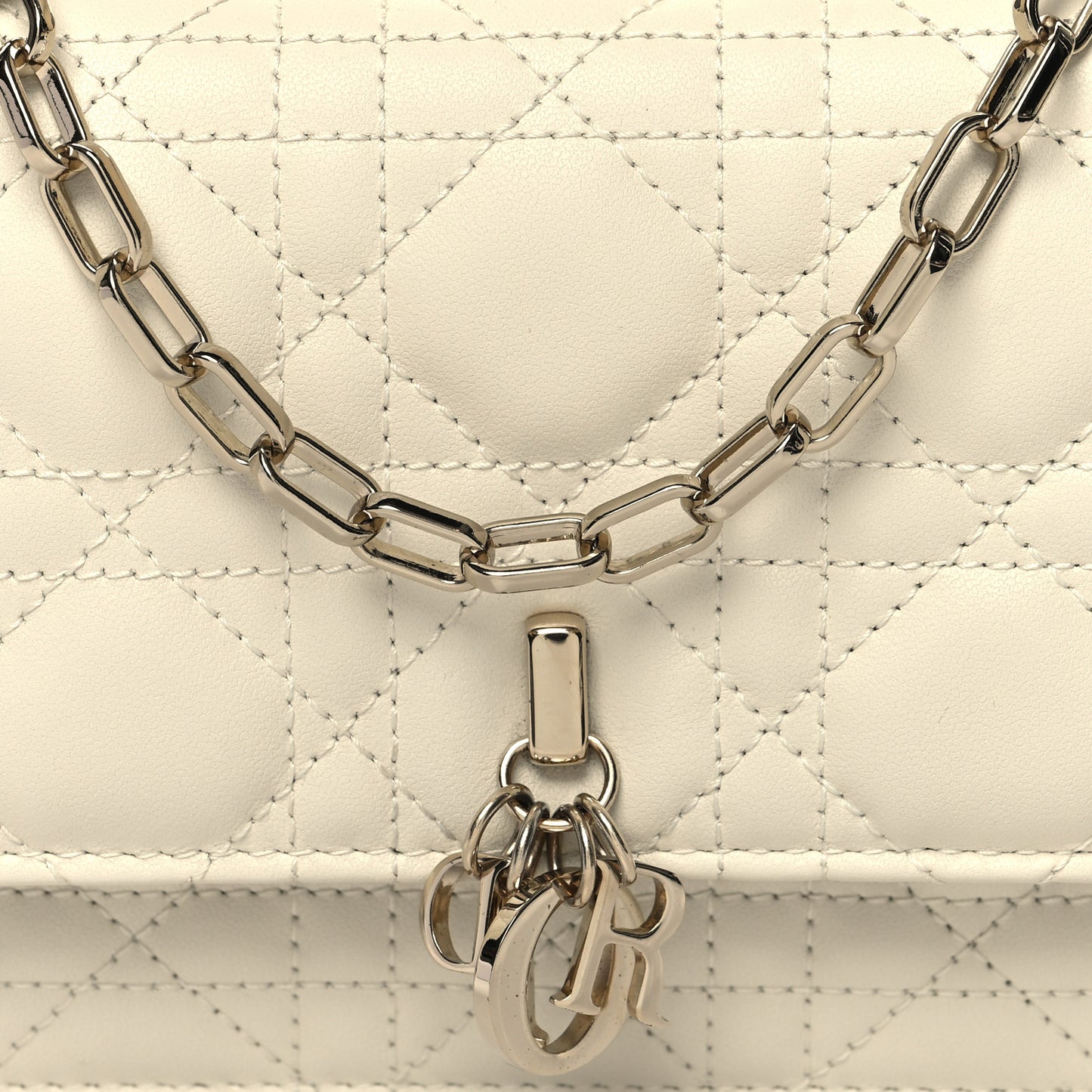 Lambskin Cannage Mini My Dior Bag Latte
