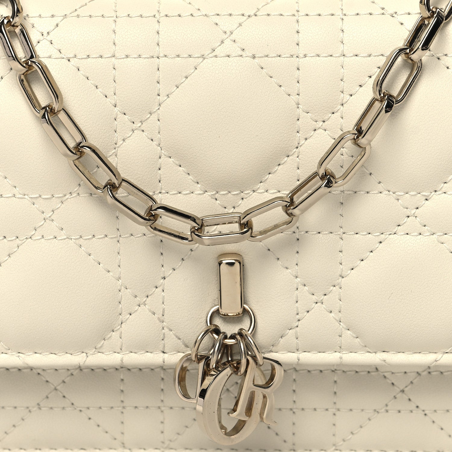 Christian Dior Lambskin Cannage Mini My Dior Bag Latte 9 of 13