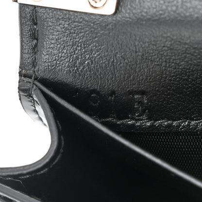 Prada Spazzolato Chain Card Holder Wallet Black 7 of 10