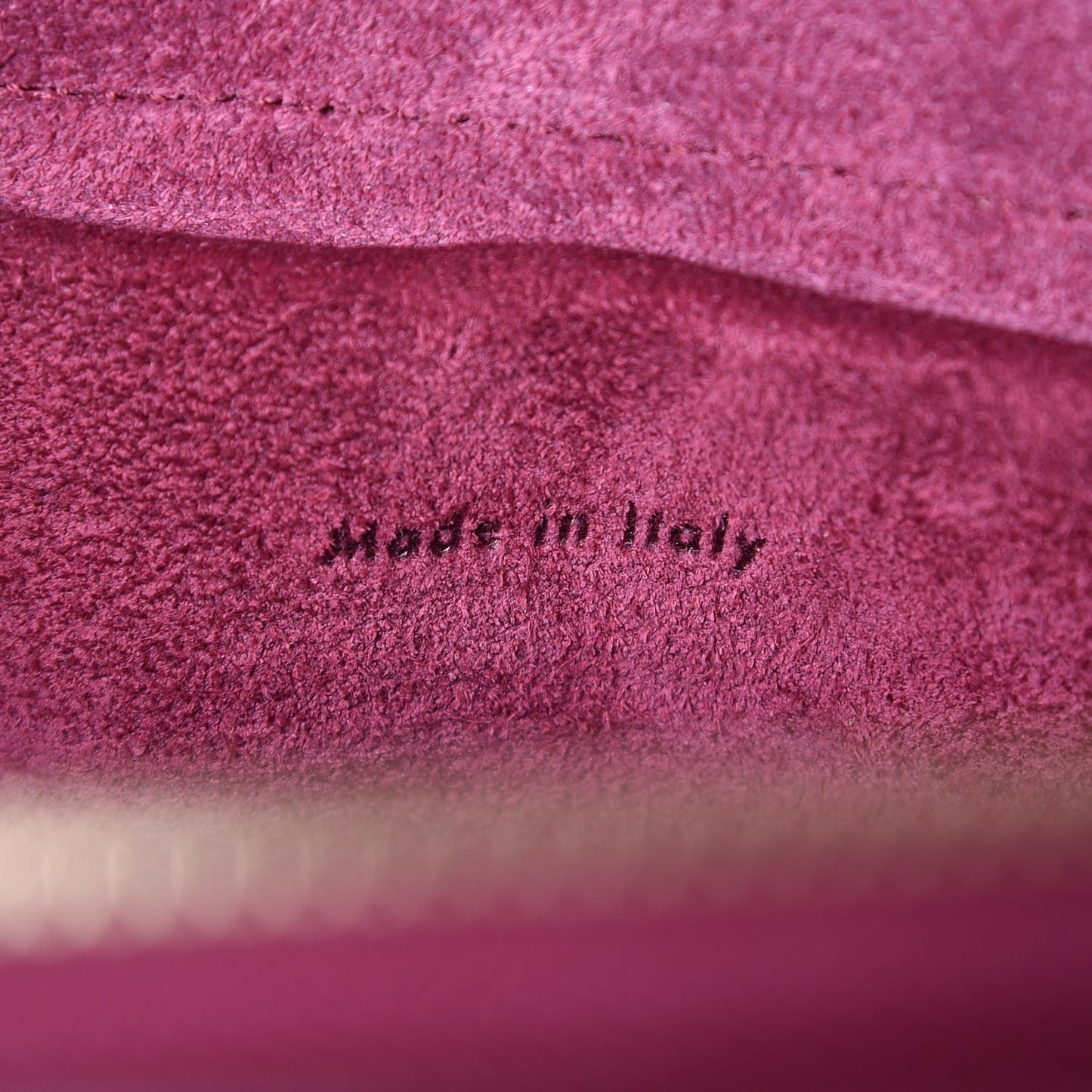Baby Grained Calfskin Micro Belt Bag Plum