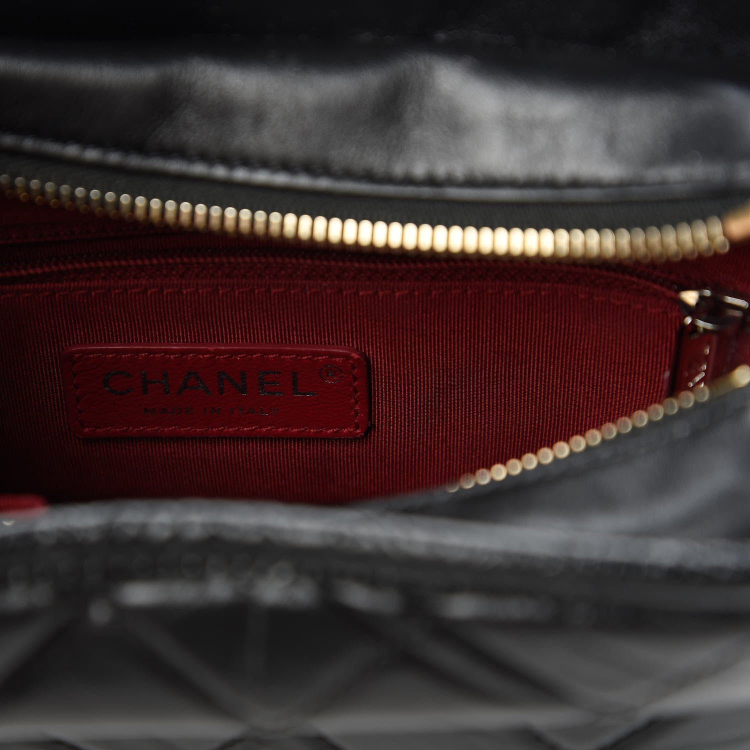 Chanel Aged Calfskin Quilted Small Gabrielle Hobo Black 8 of 11