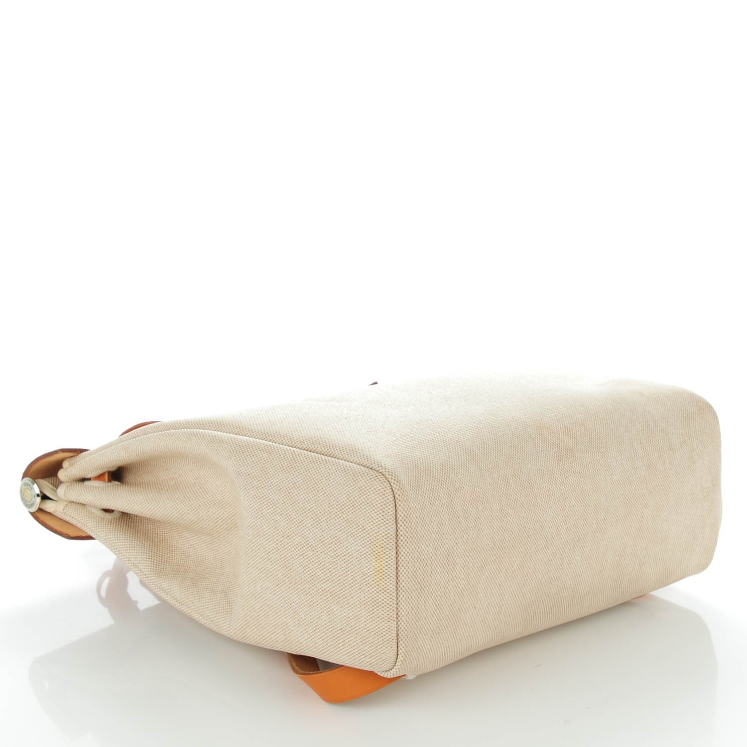 Hermes Toile Vache Calfskin Herbag 30 PM Backpack Natural 4 of 14