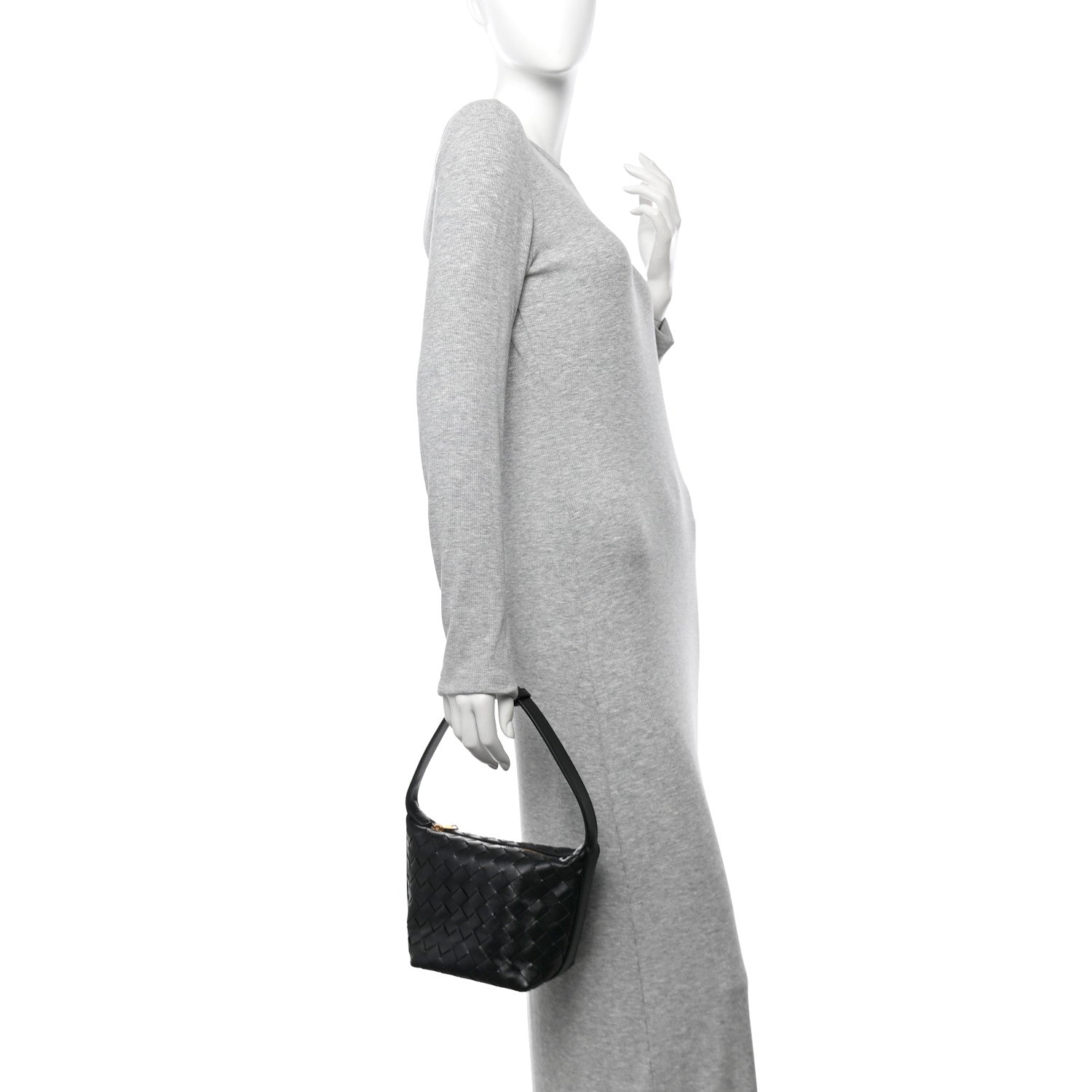 Bottega Veneta Calfskin Nappa Intrecciato Candy Wallace Black 2 of 13