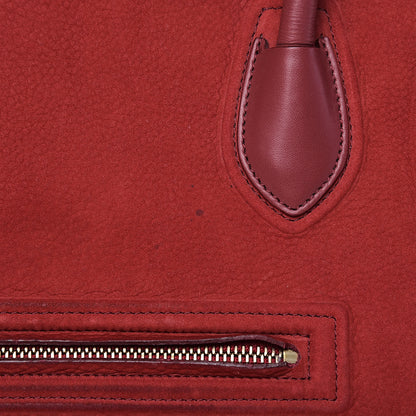 Celine Nubuck Medium Phantom Luggage Red 11 of 20