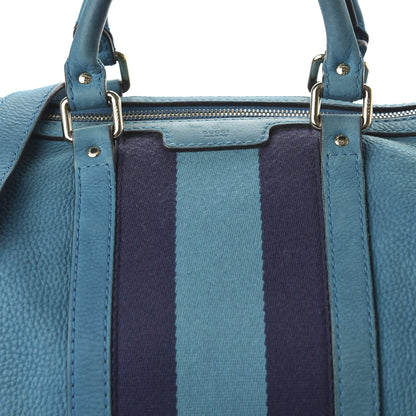 Gucci Calfskin Vintage Web Medium Boston Teal 10 of 11