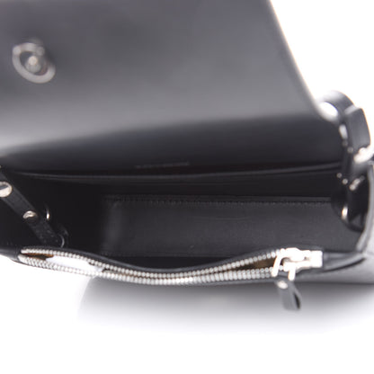 Burberry Calfskin Perforated Logo Hampshire Crossbody Black 6 of 13