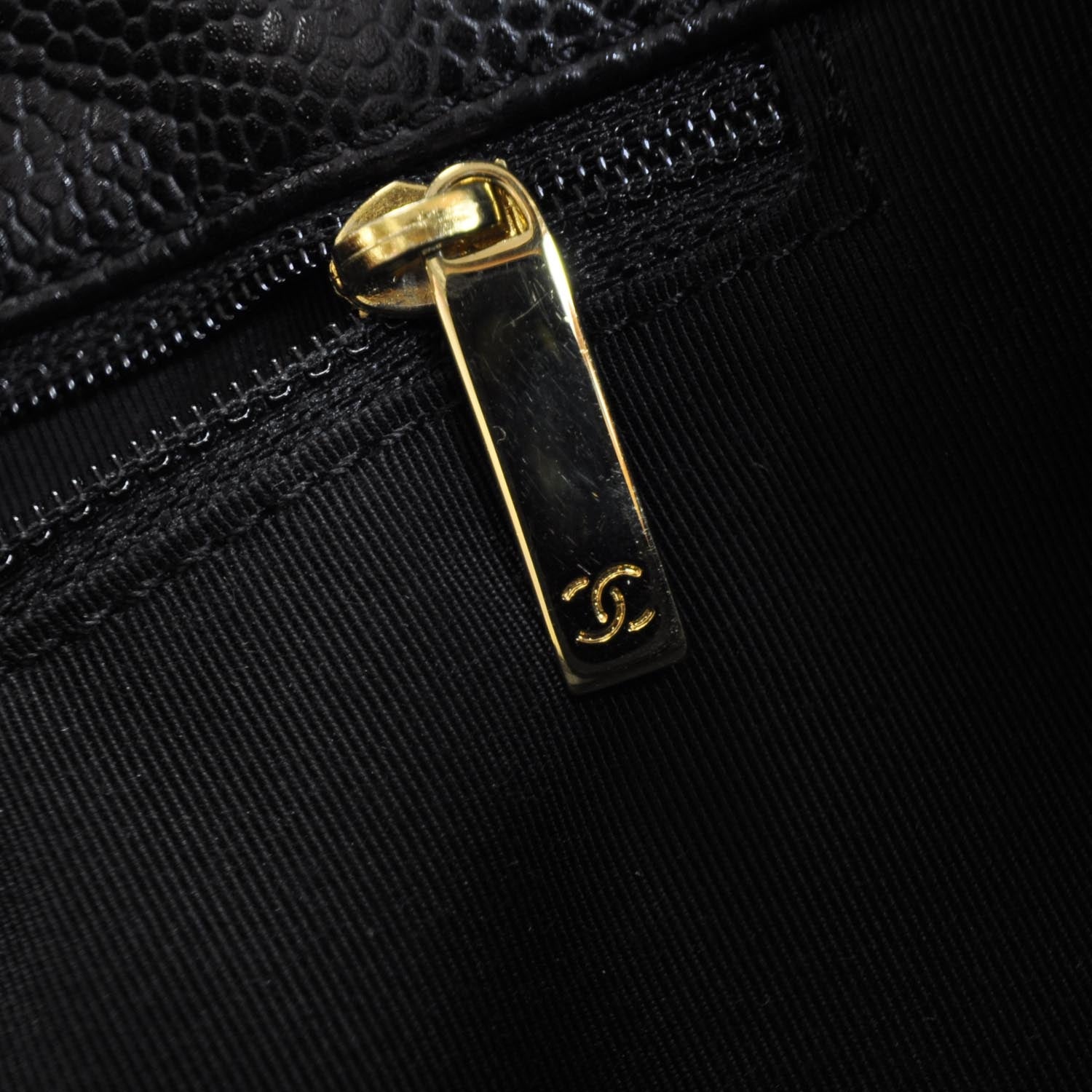 Chanel Caviar Quilted Grand Shopping Tote GST Black 8 of 9