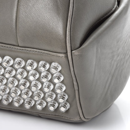 Alexander Wang Lambskin Rocco Gray Silver Clear Hardware 12 of 15