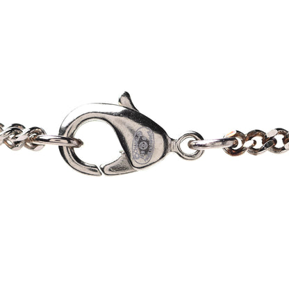 Chanel Crystal Enamel Tweed Effect CC Necklace Gold 4 of 4