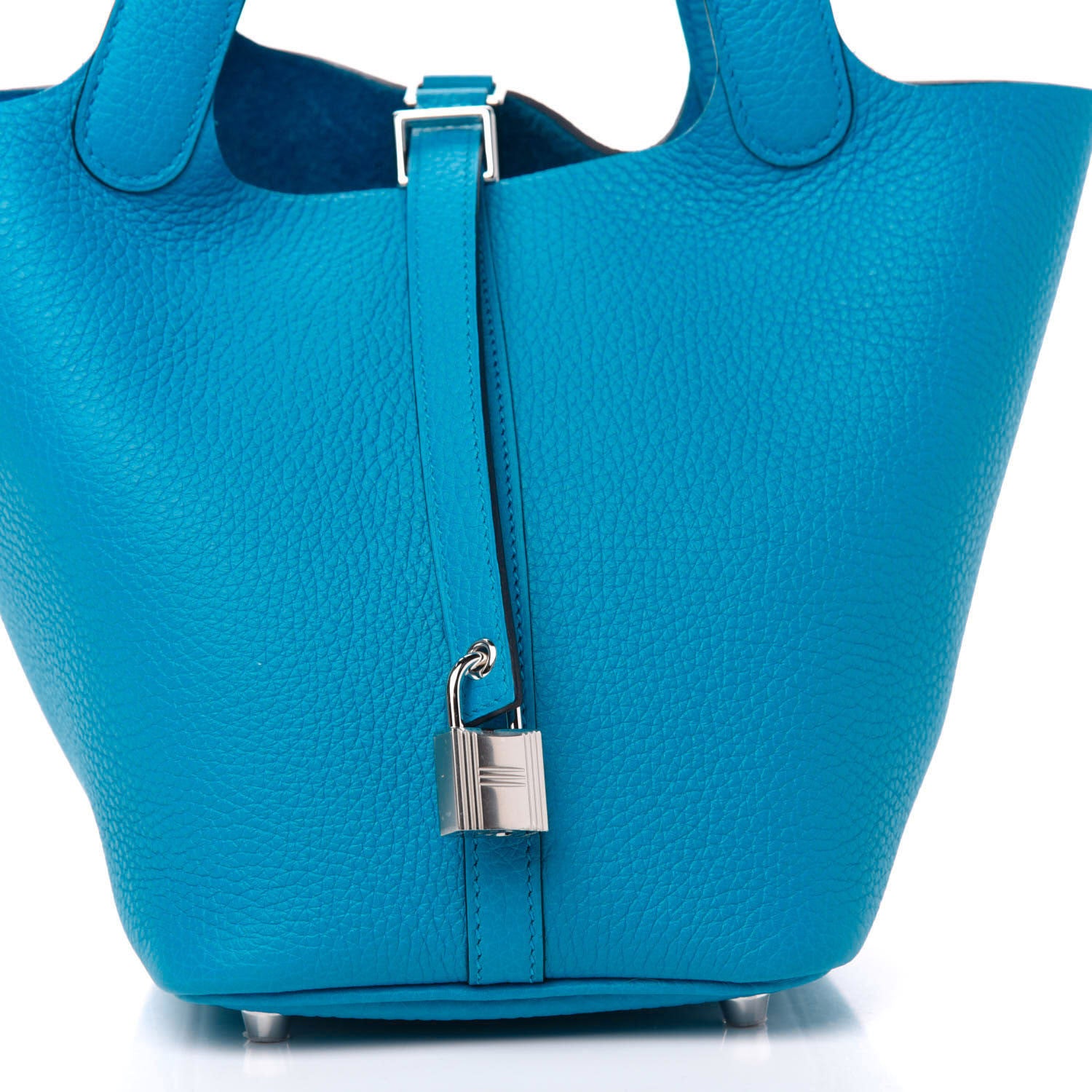 Hermes Taurillon Clemence Picotin Lock 18 PM Bleu Frida 9 of 11