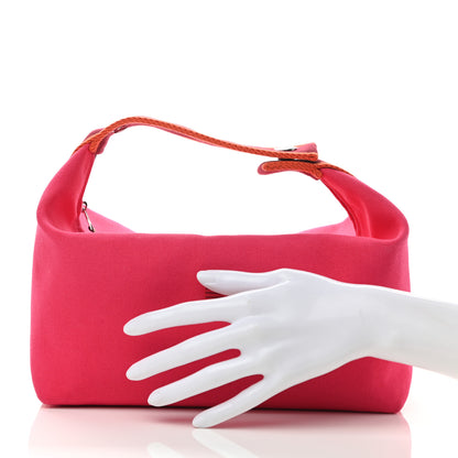 Hermes Canvas Large Bride-A-Brac Pouch Hibiscus 2 of 7