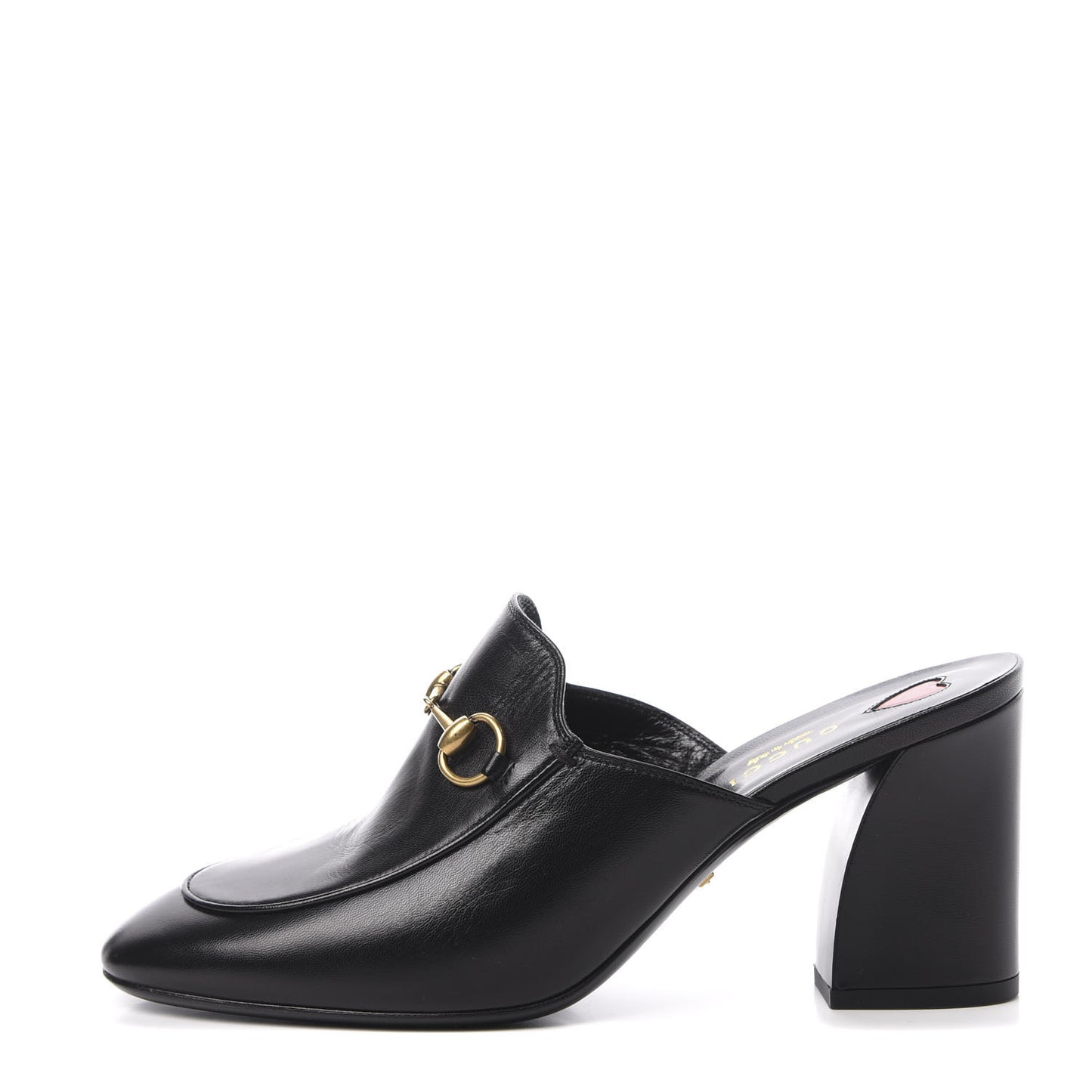 Malaga Kid Horsebit Princetown Mid Heel Mules 38 Black