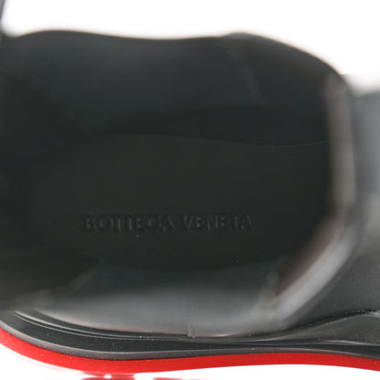 Bottega Veneta Calfskin The Tire Chelsea Boots 39 Black Bright Red 7 of 12