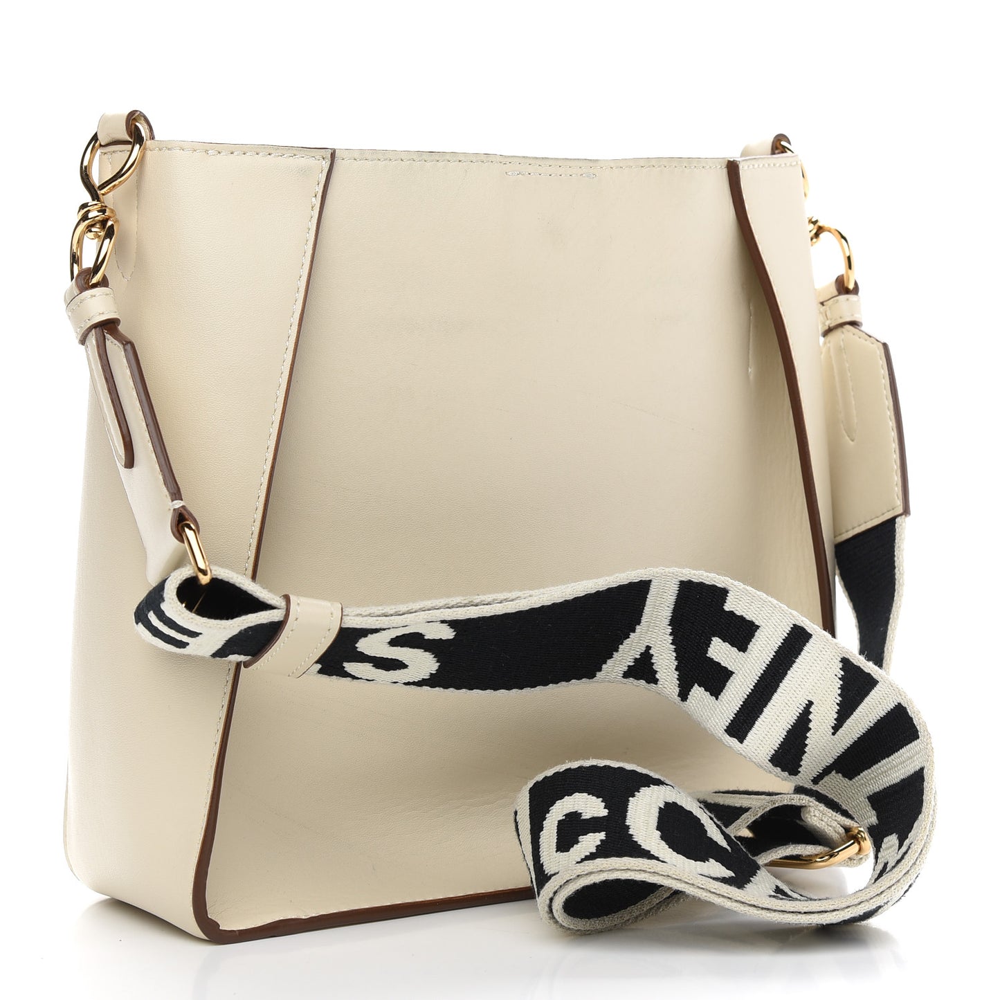 Eco Alter Nappa Perforated Logo Mini Crossbody White