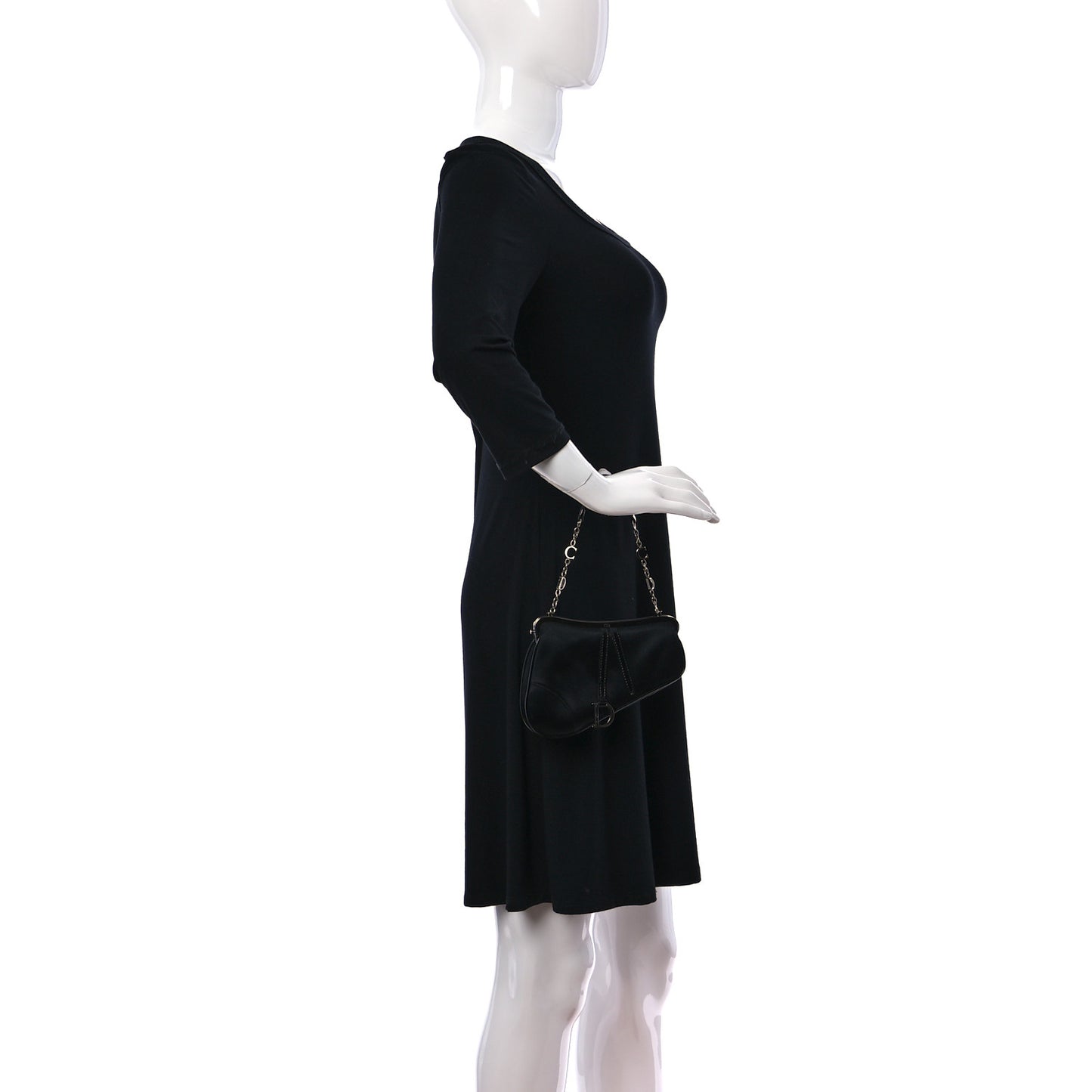 Satin Mini Saddle Black