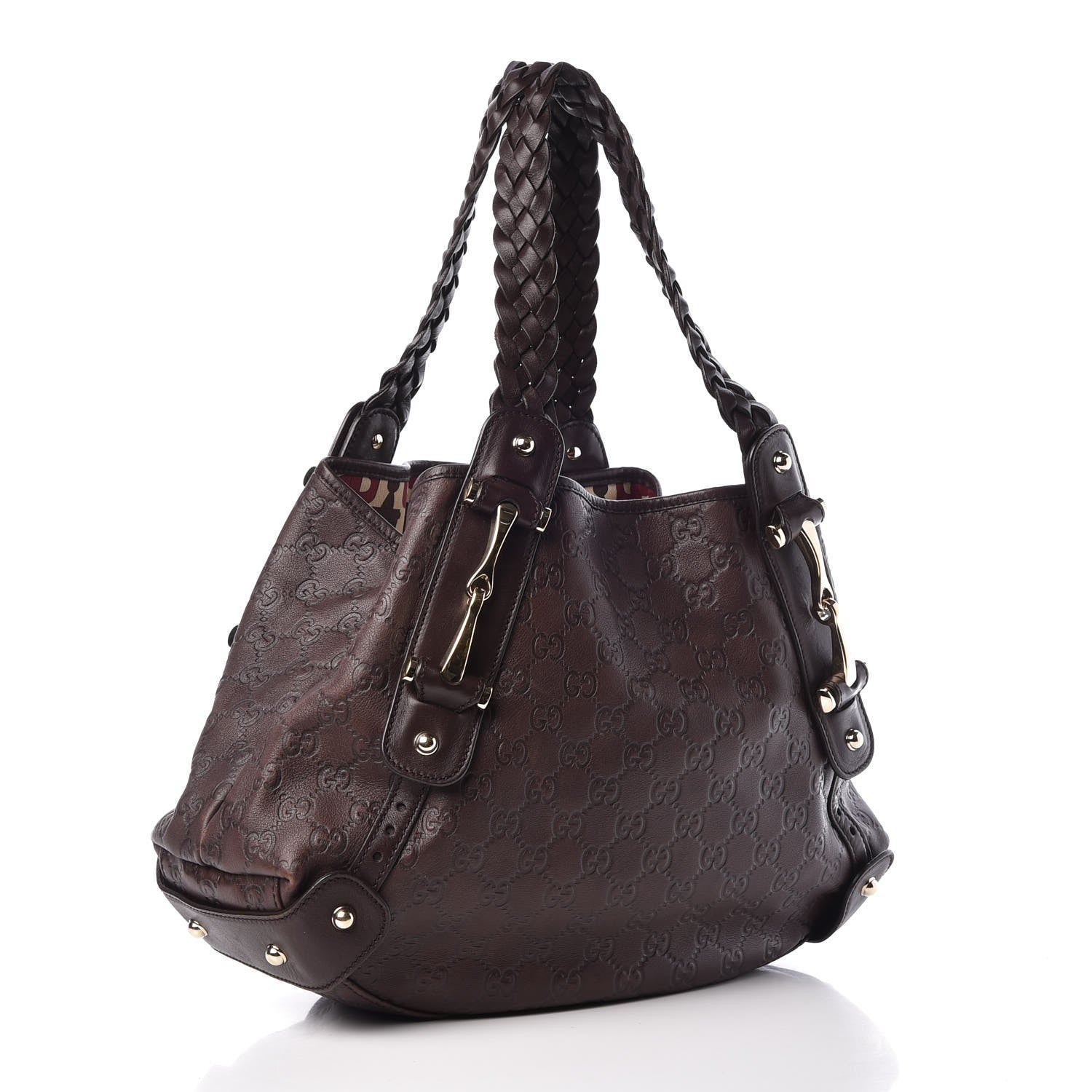 Gucci Guccissima Small Pelham Shoulder Bag Chocolate 3 of 7