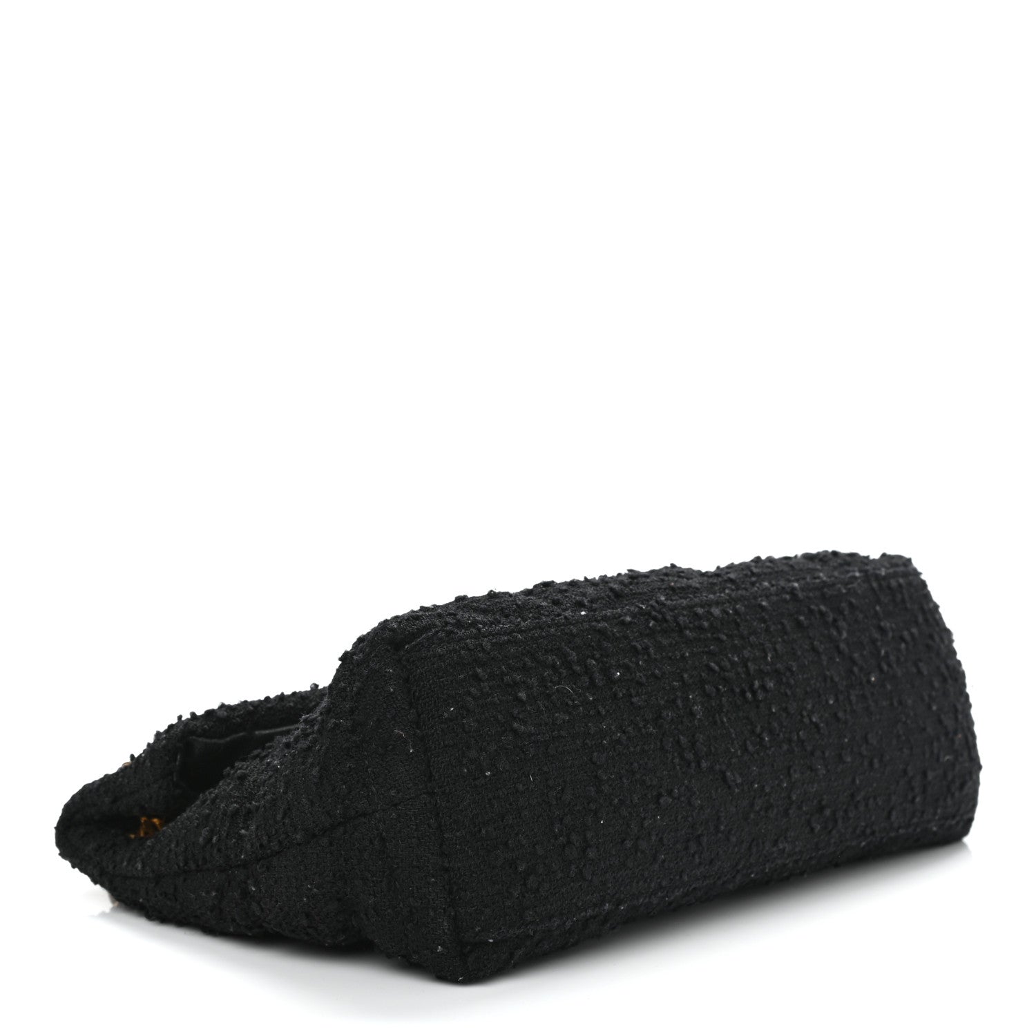Saint Laurent Boucle Tweed Quilted Small Loulou Puffer Monogram Chain Satchel Black 4 of 12