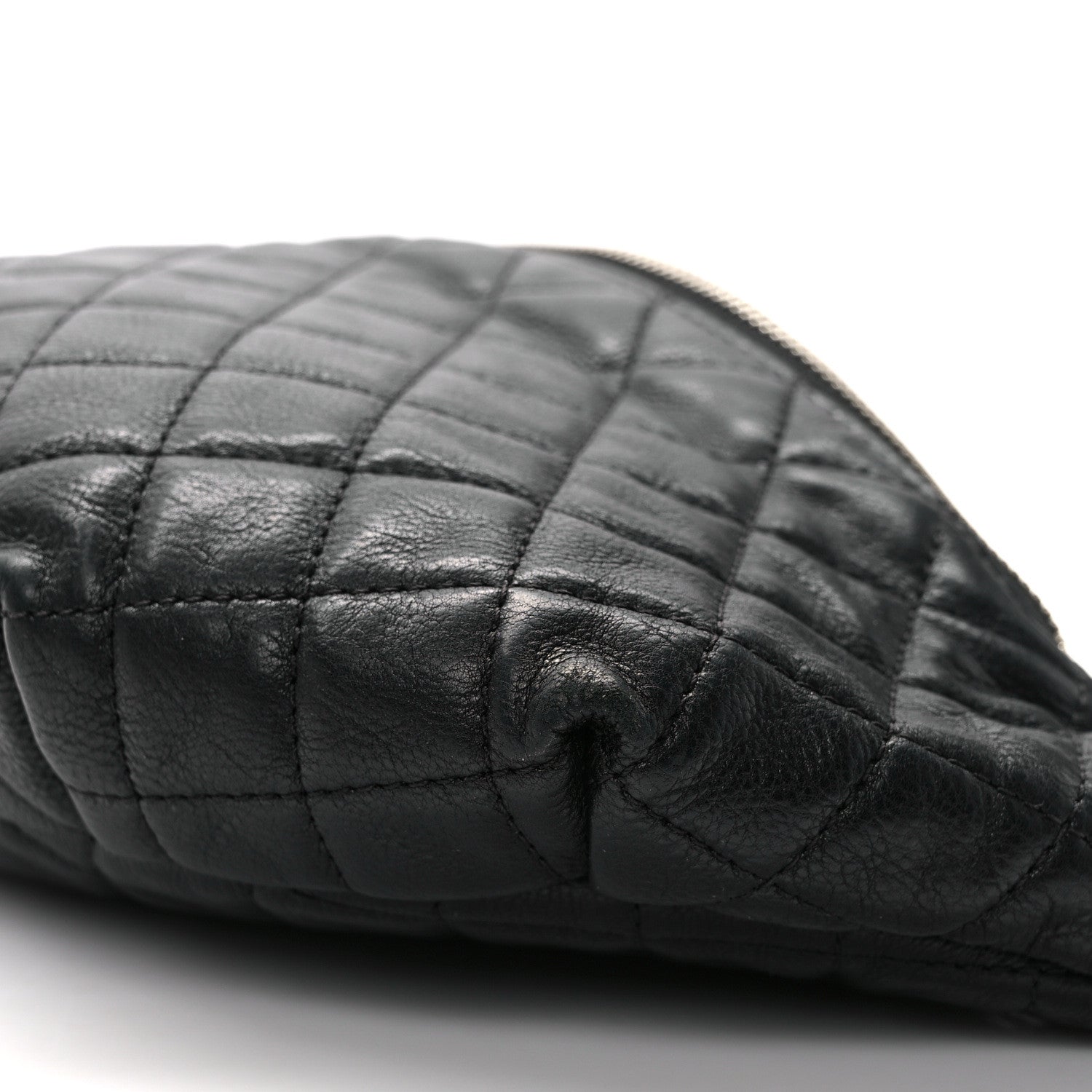 Chanel Calfskin Quilted Banane Waist Bag Fanny Pack Black 10 of 11