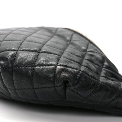 Chanel Calfskin Quilted Banane Waist Bag Fanny Pack Black 10 of 11
