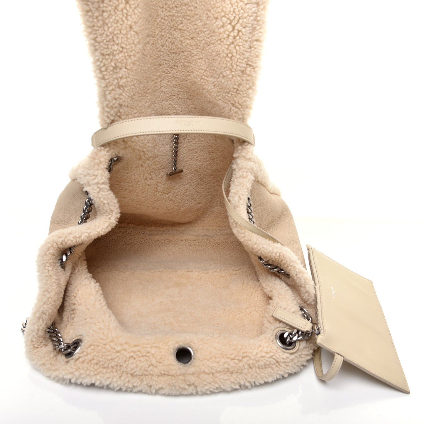Shearling Medium Nolita Shoulder Bag Natural