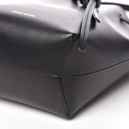 Mansur Gavriel Vegetable Tanned Mini Mini Bucket Bag Black Flamma 9 of 10