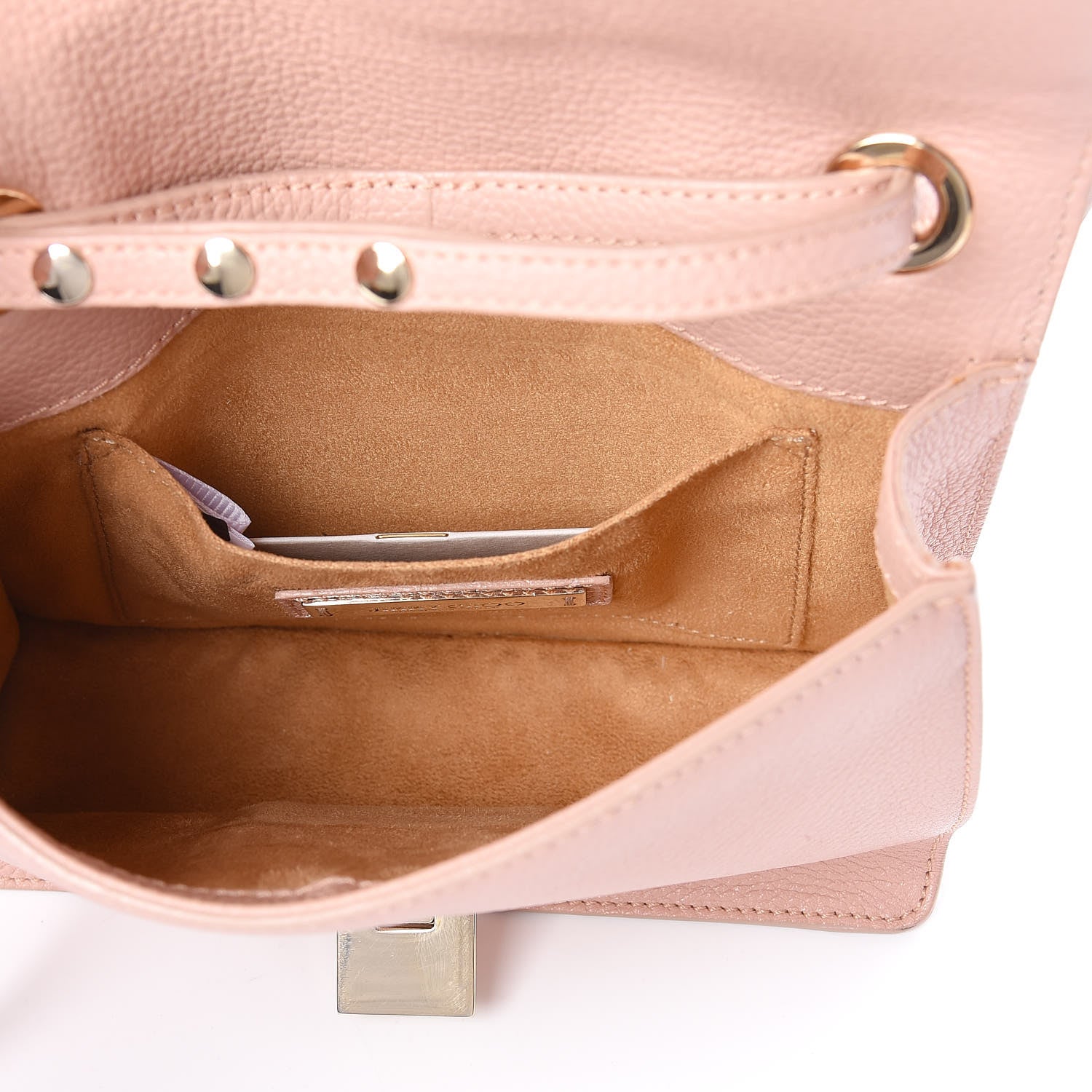 Jimmy Choo Pebbled Calfskin Rebel Crossbody Bag Pink 5 of 9