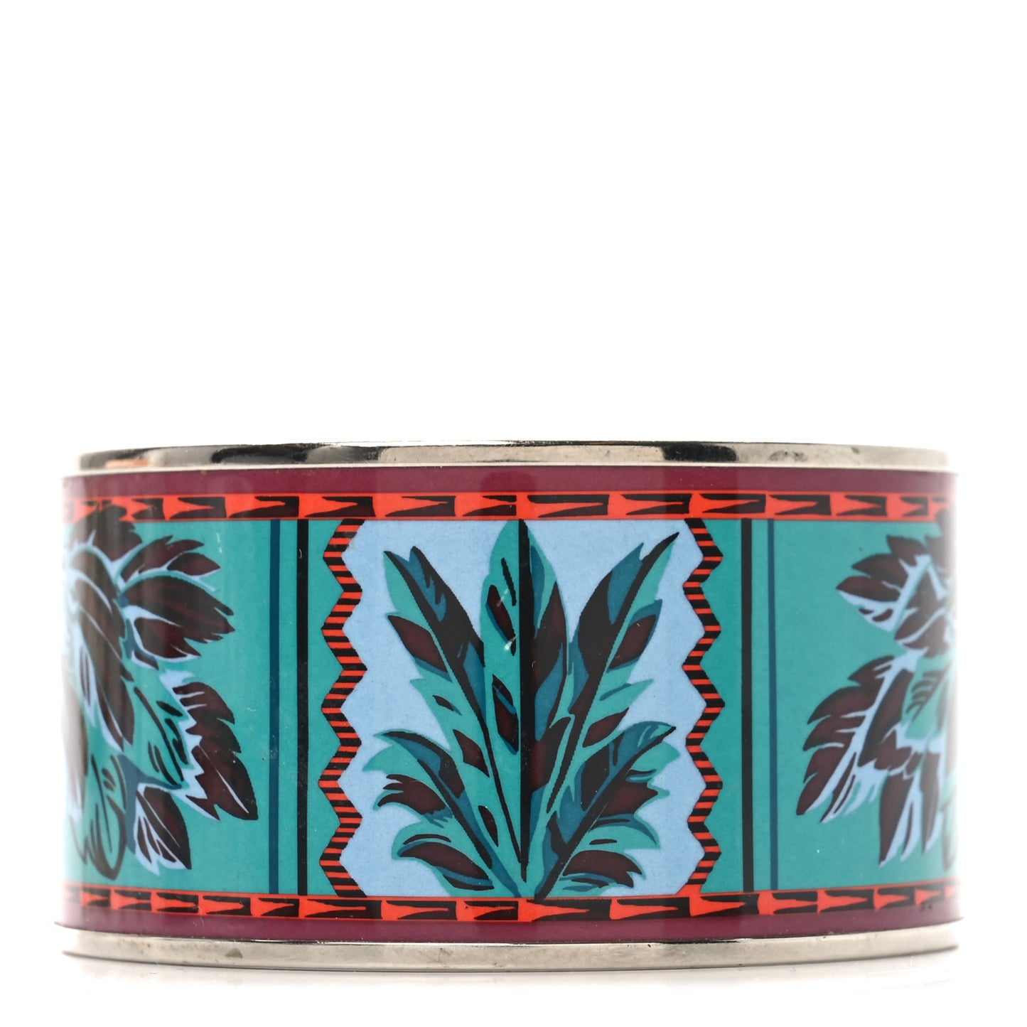 Enamel Printed Extra Wide Brazil 65 Bracelet Veneneux