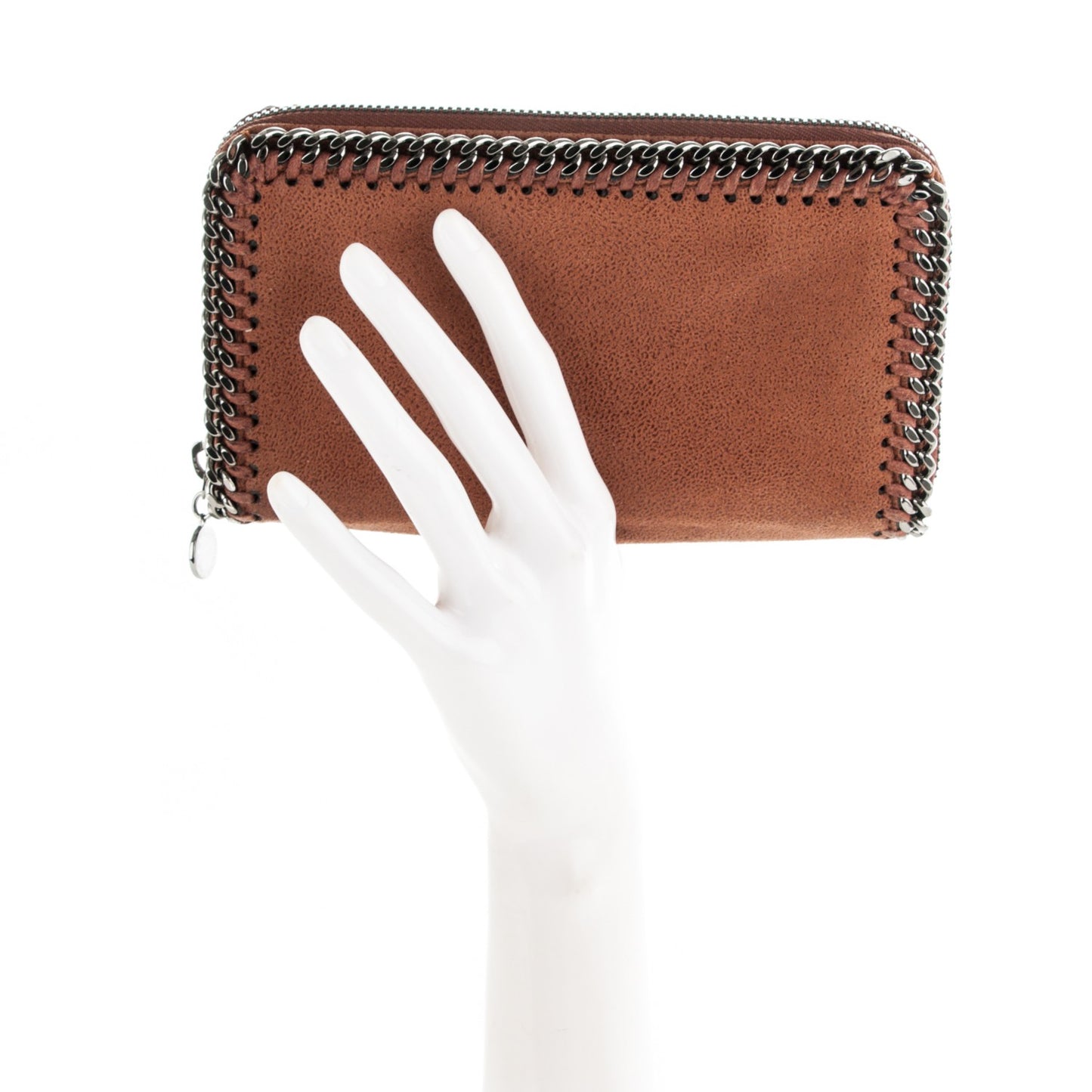 Shaggy Deer Falabella Zip Around Wallet Brandy