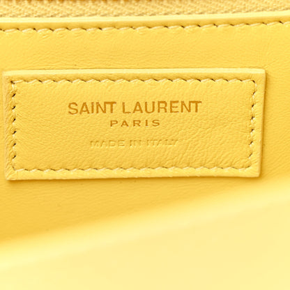 Saint Laurent Smooth Calfskin Carre Satchel Paille 6 of 13
